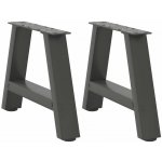 Omaxi 314703 Nohy konferenčního stolku ve tvaru A 2 ks antracitové 30 x 30-31 cm ocel – Zbozi.Blesk.cz
