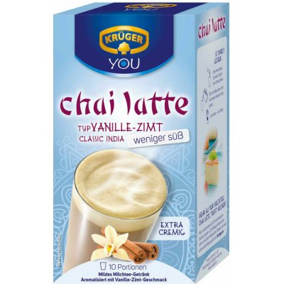 Kruger Krüger Chai Latte Classic India méně cukr Vanilla Skořice 10 x 14 g – Sleviste.cz