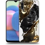 Pouzdro Picasee silikonové Samsung Galaxy A30s A307F - Black Gold čiré – Zbozi.Blesk.cz