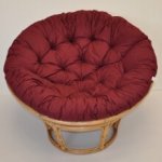Axin trading Relaxační papasan ARTEMIS 110 cm ratan látka medová vínový