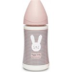 Suavinex láhev premium 3 pozice králík růžová 270ml – Zboží Mobilmania