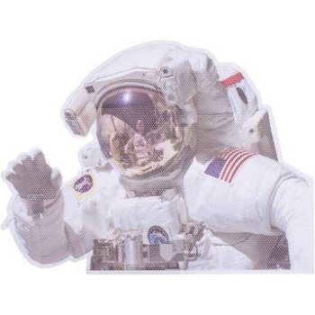 Samolepka NASA Ride with Astronaut