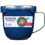 Sistema Hrnek na polévku Large Soup do mikrovlnky 900ml s víkem modrá – Sleviste.cz