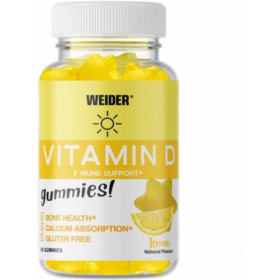 Weider Vitamin D citron 50 gummies – Hledejceny.cz