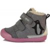 Dětské kotníkové boty D.D.Step zimní obuv W066-601 grey