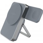 FIXED Powerbanka se stojánkem MagZen 5 Stand s integrovanou Apple Watch nabíječkou a podporou MagSafe, 5 000 mAh, šedá | Zboží Auto