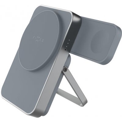 FIXED Powerbanka se stojánkem MagZen 5 Stand s integrovanou Apple Watch nabíječkou a podporou MagSafe, 5 000 mAh, šedá | Zboží Auto