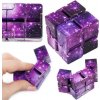 Fidget spinner Infinity Cube Nekonečná kostka fialová