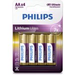 Philips Ultra Lithium AA 4ks FR6LB4A/10 – Zboží Živě