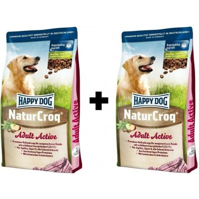 Happy Dog NaturCroq Active 2 x 15 kg – Hledejceny.cz