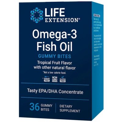 Life Extension Omega-3 Fish Oil Gummy Bites 36 Gummies – Hledejceny.cz