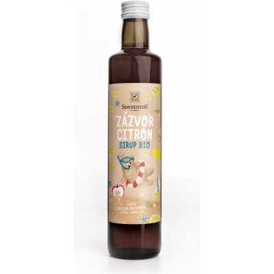 Sonnentor Sirup BIO zázvor a citron 0,5 l