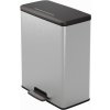 Koš Curver Deco BIN 65L Odpadkový koš 48,6 x 31,6 x 61,5 cm stříbrný 01128-C70