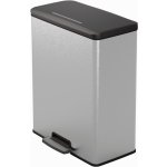 Curver Deco BIN 65L Odpadkový koš 48,6 x 31,6 x 61,5 cm stříbrný 01128-C70 – Zboží Dáma
