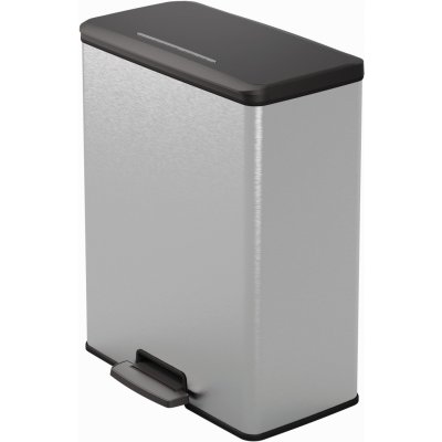 Curver Deco BIN 65L Odpadkový koš 48,6 x 31,6 x 61,5 cm stříbrný 01128-C70 – Hledejceny.cz