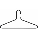 Spinder Design Šatní ramínko Senza 6 3 ks ocel černé HK475-02 – Zboží Mobilmania