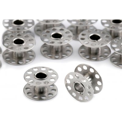 Cívka k šicímu stroji Lada Varianta: stříbrná, Balení: 10 ks – Hledejceny.cz