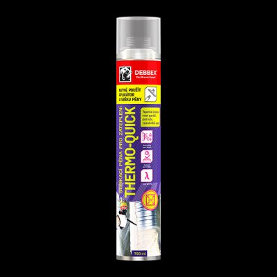 DEN BRAVEN Stříkací pistolová pěna pro zateplení THERMO-QUICK 750 ml – Sleviste.cz