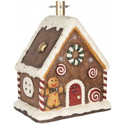 Stojan na stromek perníková chaloupka Gingerbread - 37*26*47 cm - Clayre & Eef – Hledejceny.cz