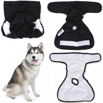 Nobleza Pratelné pleny pro psa M 40-45 cm 1 ks Černá – Zbozi.Blesk.cz