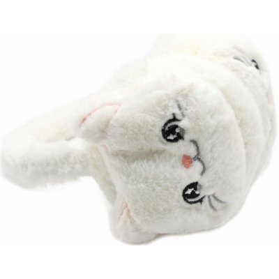 Klapky na uši s kočkou bílá – Zbozi.Blesk.cz