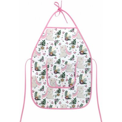 Bellatex Dětská zástěrka Králíček růžová 47x60 cm – Hledejceny.cz
