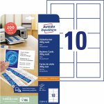 Avery Zweckform 85x54 mm, 185g, 25 listů, matné, bílé C32010-25 – Zboží Dáma