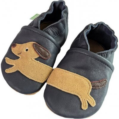 Hopi Hop kožené capáčky Barefoot Pejsek Longi – Sleviste.cz