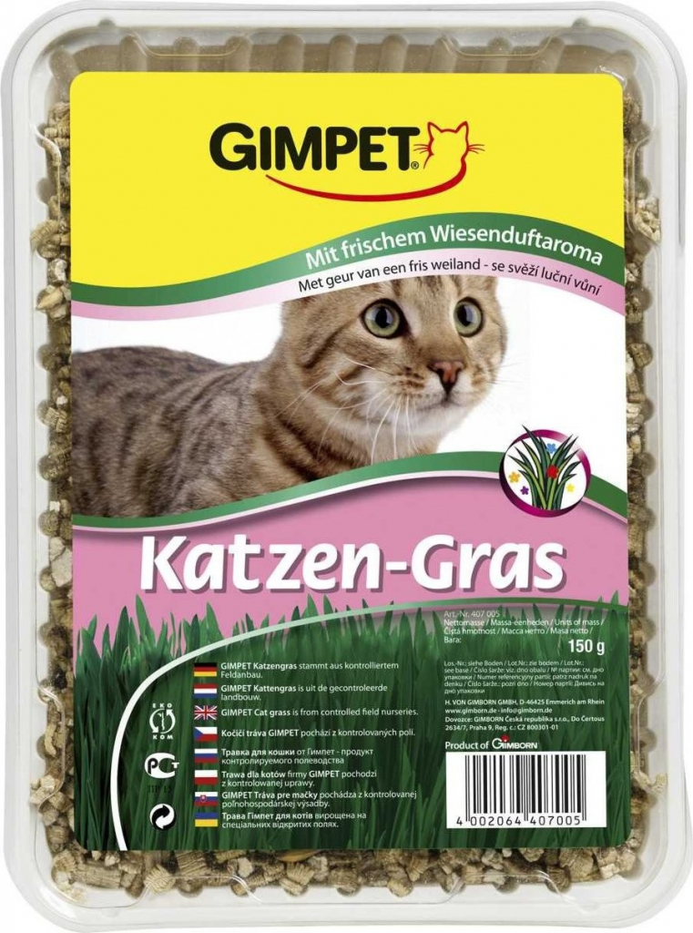 Gimborn Gimpet Katzen Gras kočičí tráva s luční vůní 150 g