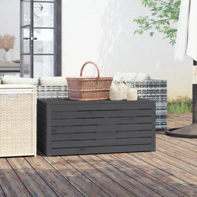 zahrada-XL box šedý 101 x 50,5 x 46,5 cm masivní borové dřevo – Hledejceny.cz