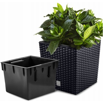 Prosperplast RATO LOW antracit 22.3 x 22.3 x 22.8 cm – Zboží Mobilmania