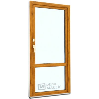 Kömmerling balkonové dveře 70 AD OS s příčkou pravé winchester/bílá 90 x 230 cm oboustranná klika + FAB + hliníkový práh – Hledejceny.cz