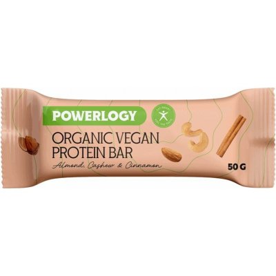Powerlogy Organic Vegan Protein Bar 50 g – Zboží Mobilmania