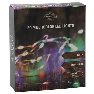 HIT Světelný řetěz 20LED vícebarevný 100cm – Hledejceny.cz
