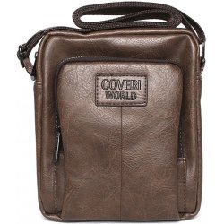 Coveri World CW2179 Hnědá pevnější crossbody taška