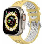 Cubenest Silicone Sport Band YELLOW with White (42-49mm) 6974699970903 – Zboží Živě