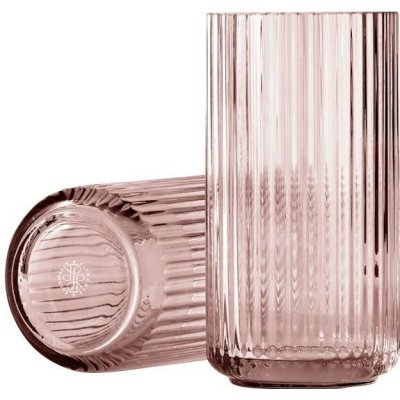 LYNGBY Skleněná váza Vase Burgundy 20 cm, růžová barva, sklo – Zbozi.Blesk.cz