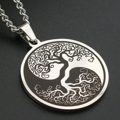 Blingstar Přívěsek Jin Jang Strom Života nerez ocel Jin 2494 – Hledejceny.cz