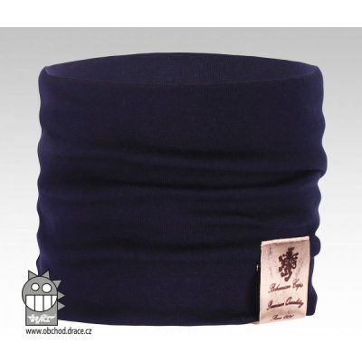 Dráče Bavlněný nákrčník Pastels vzor tmavě modrý – Zboží Dáma