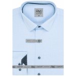 AMJ Comfort pánská košile dlouhý rukáv s drobným vzorem světle modrá VDBR1294