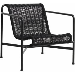 HAY Zahradní křeslo Palissade Cord Lounge Chair Low, Anthracite