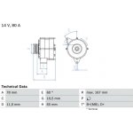 generátor BOSCH 0 986 034 120