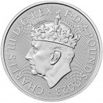 Stříbrná investiční mince Britannia | Charles III | 2023 | Korunovace 1 Oz