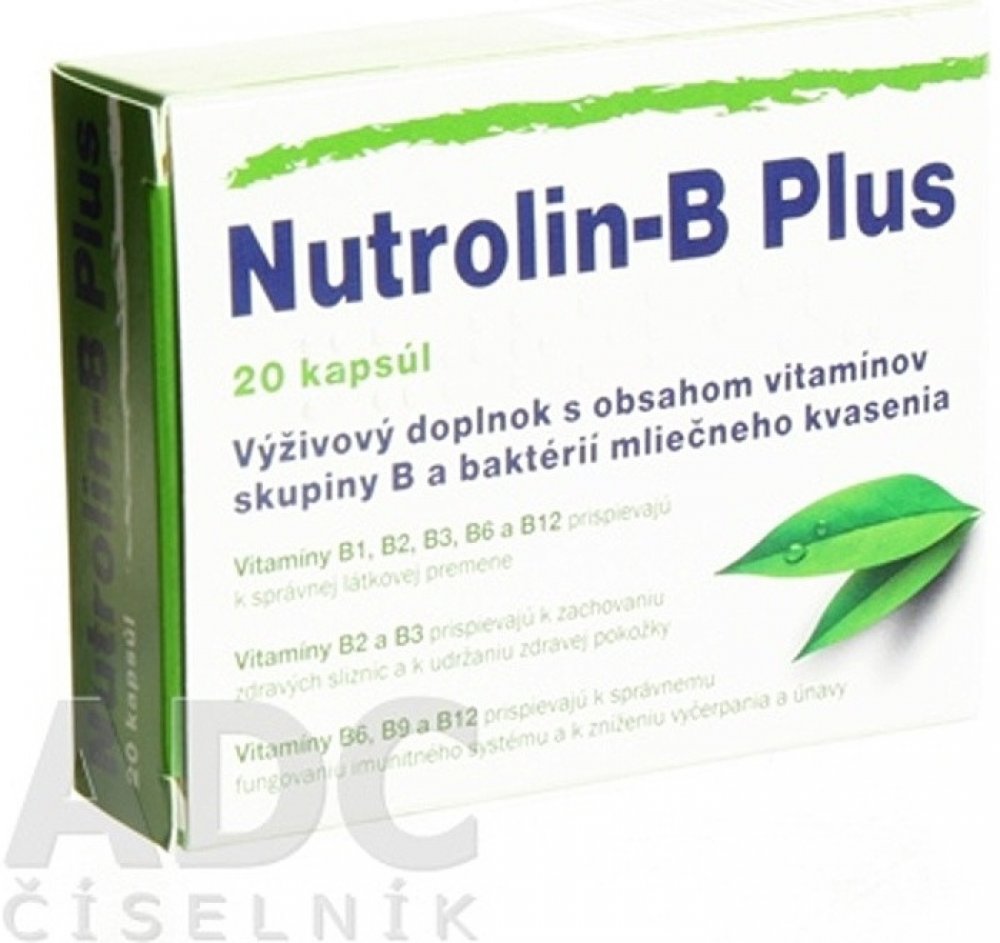 Nutrolin B plus želat. 20 tobolek