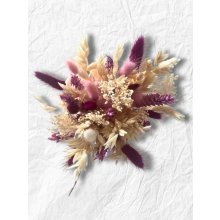 Kovo-deko Sušená kytice fialová 40 cm