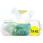 Pampers Coconut Pure Dětské Čisticí Ubrousky 42 ks – Hledejceny.cz