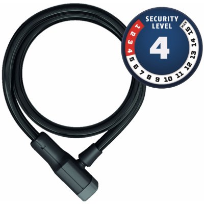 ABUS 6412K/120 černý – Zboží Dáma