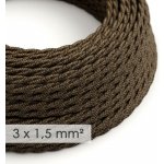 Creative Cables spirálový 3x1,5mm² len přírodní hnědá 1 m – Hledejceny.cz