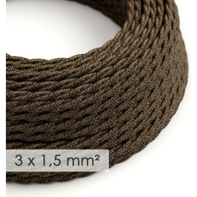 Creative Cables spirálový 3x1,5mm² len přírodní hnědá 1 m – Hledejceny.cz