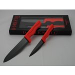 Domestic sada keramických nožů 10 cm a 15 cm červená černá 2ks – Zbozi.Blesk.cz